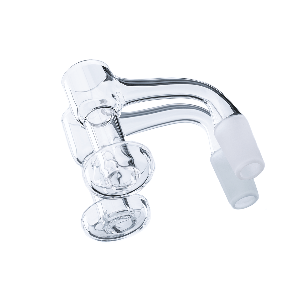 Terp Slurper Long Neck Quartz Banger | Fully Welded High Airflow | 14mm Male Joint | 28mm OD | 2mm Thickness - 1