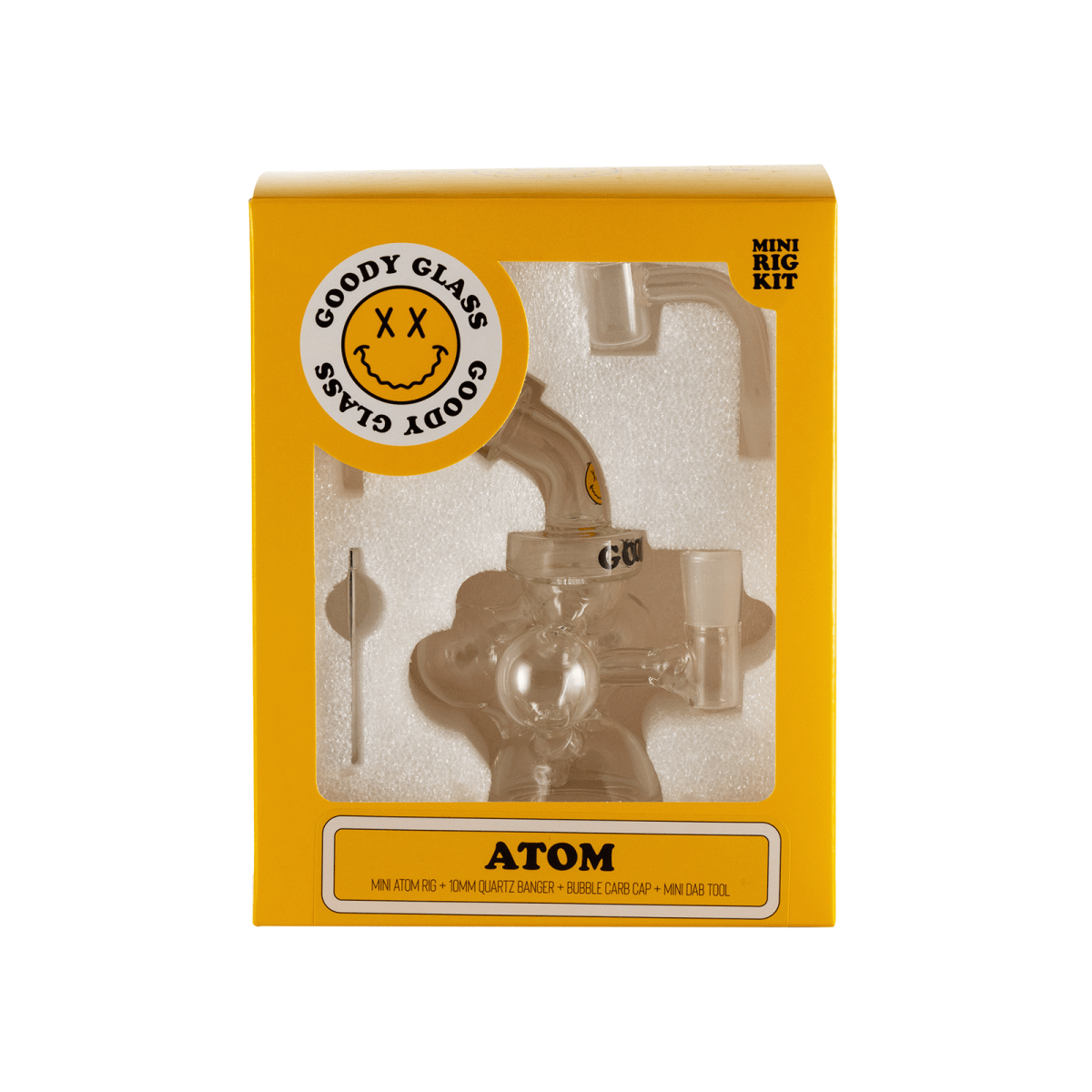 Goody Glass - Atom Mini Dab Rig 4-Piece Kit - HEMPER