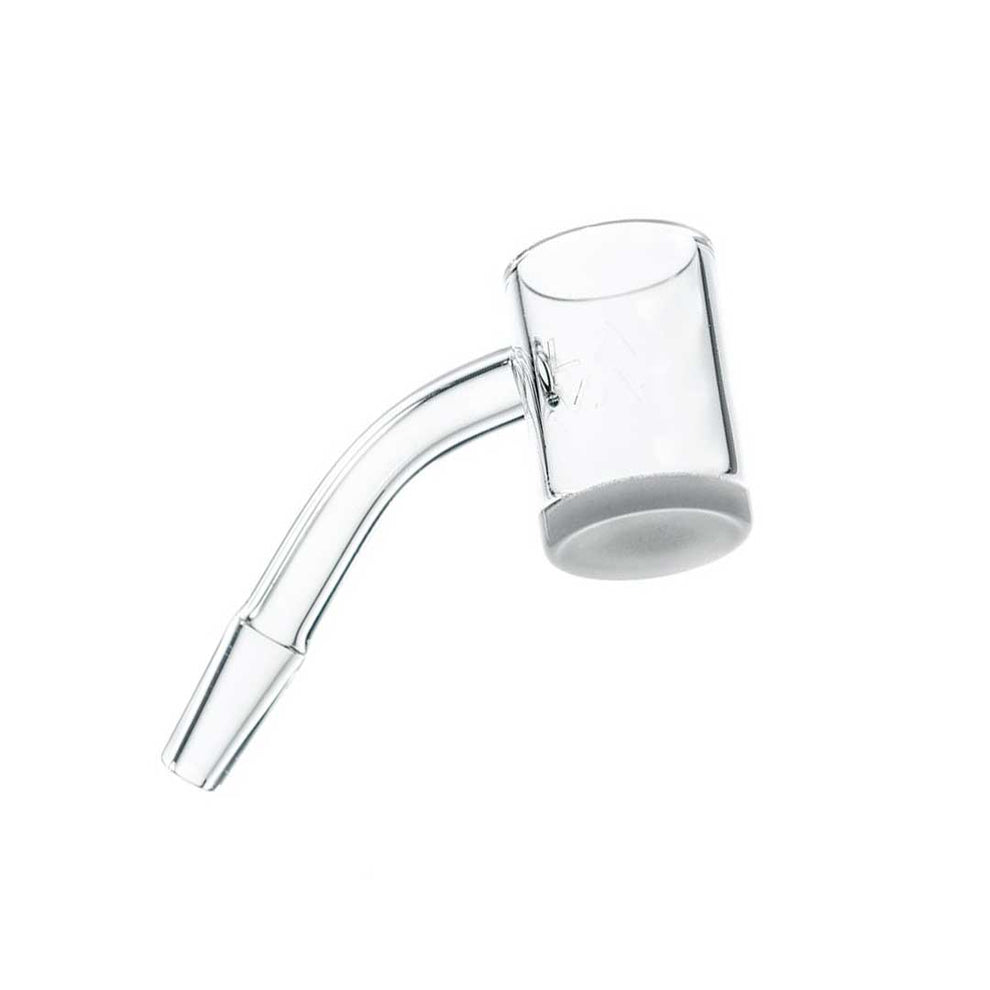 Flat Bottom 45º High Airflow Opaque Bottom Quartz Banger | 14mm Male Joint | 25mm OD | 2mm Thickness - 1