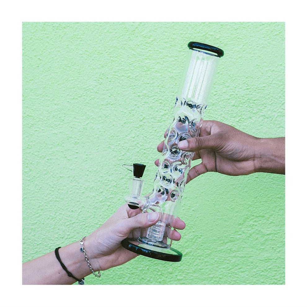 Straight Tube Bubble Bong 10" - 4