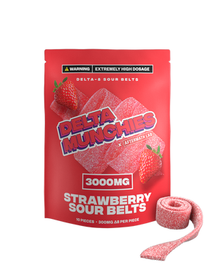 Delta Munchies - Delta 8 Strawberry Sour Belts | 3000MG