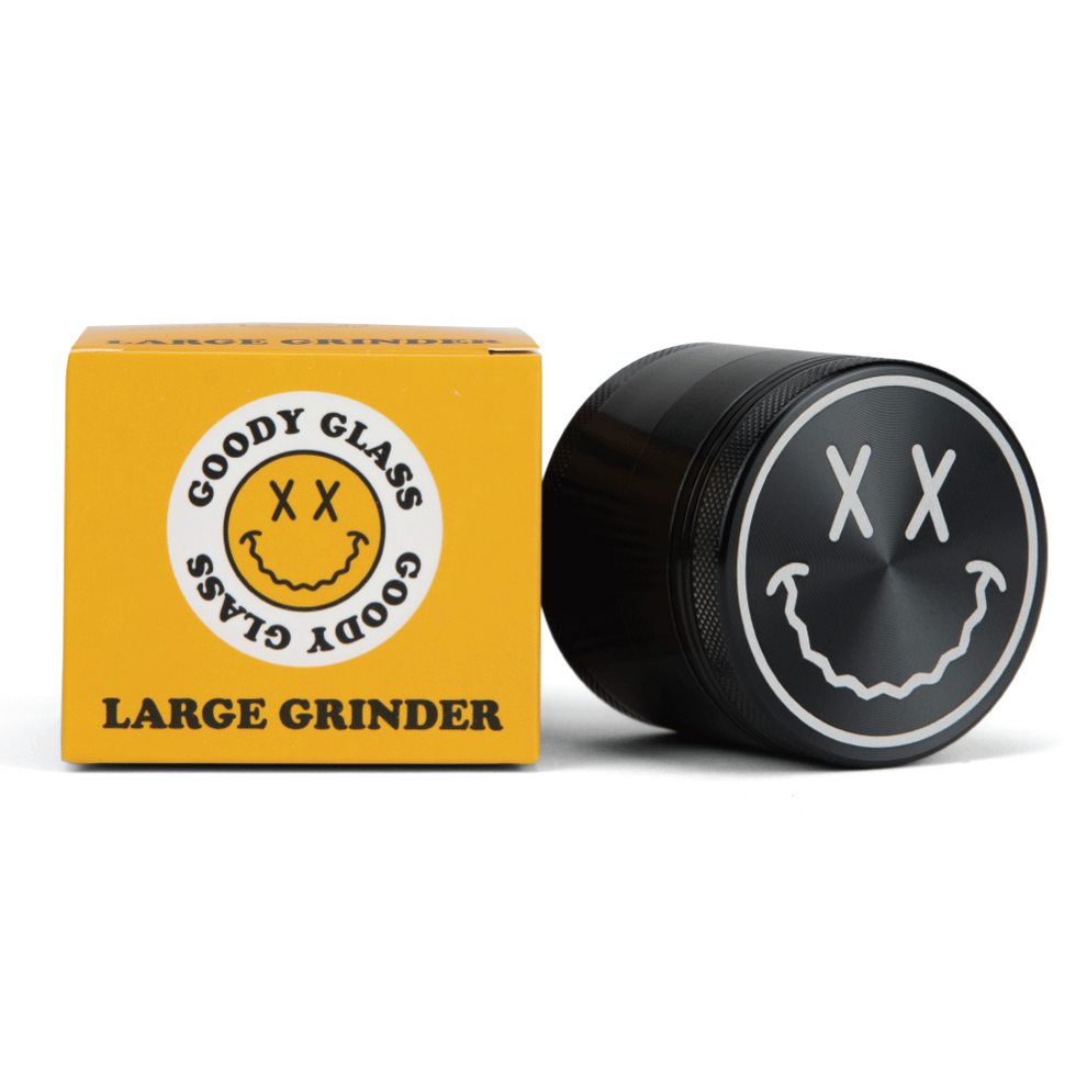 Goody Glass Black Large Herb Grinder - 2
