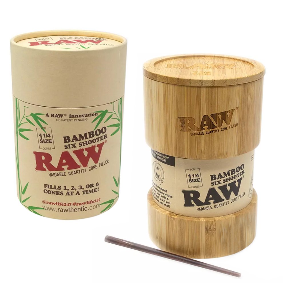 RAW - Bamboo Six Shooter 1 1/4 Cone Filler - 1