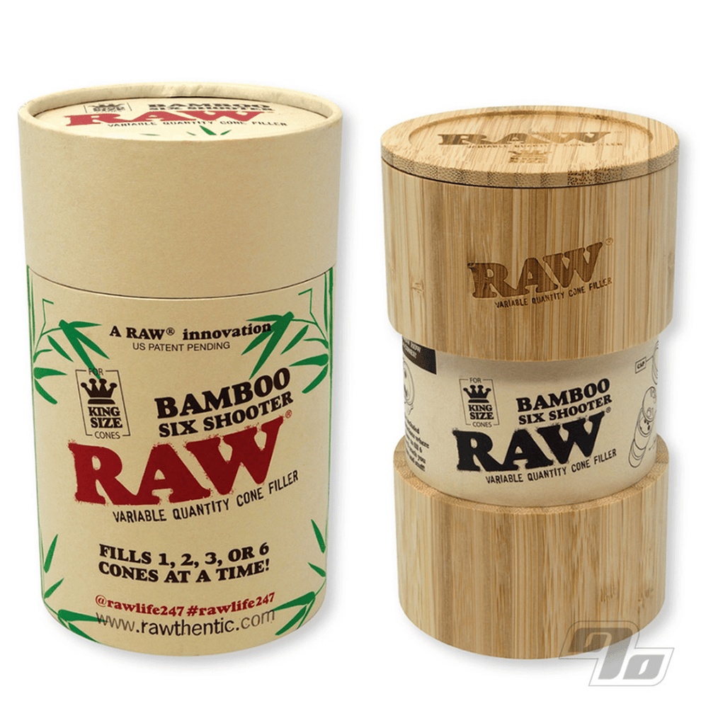 RAW Six Shooter - Accessoire Pour Cônes King Size, Garniture Plastique Pratique Pour 6 Prerolls